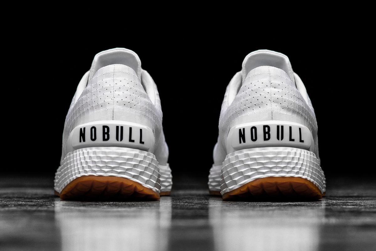 Nobull Ripstop Runner Men's Running Shoes White | Australia (IX2761)